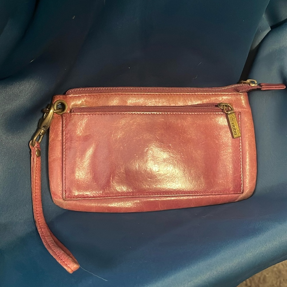 HOBO wristlet  Vintage distressed leather with Chic Design